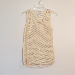 Oscar De La Renta Vintage Sequin Sleeveless Top